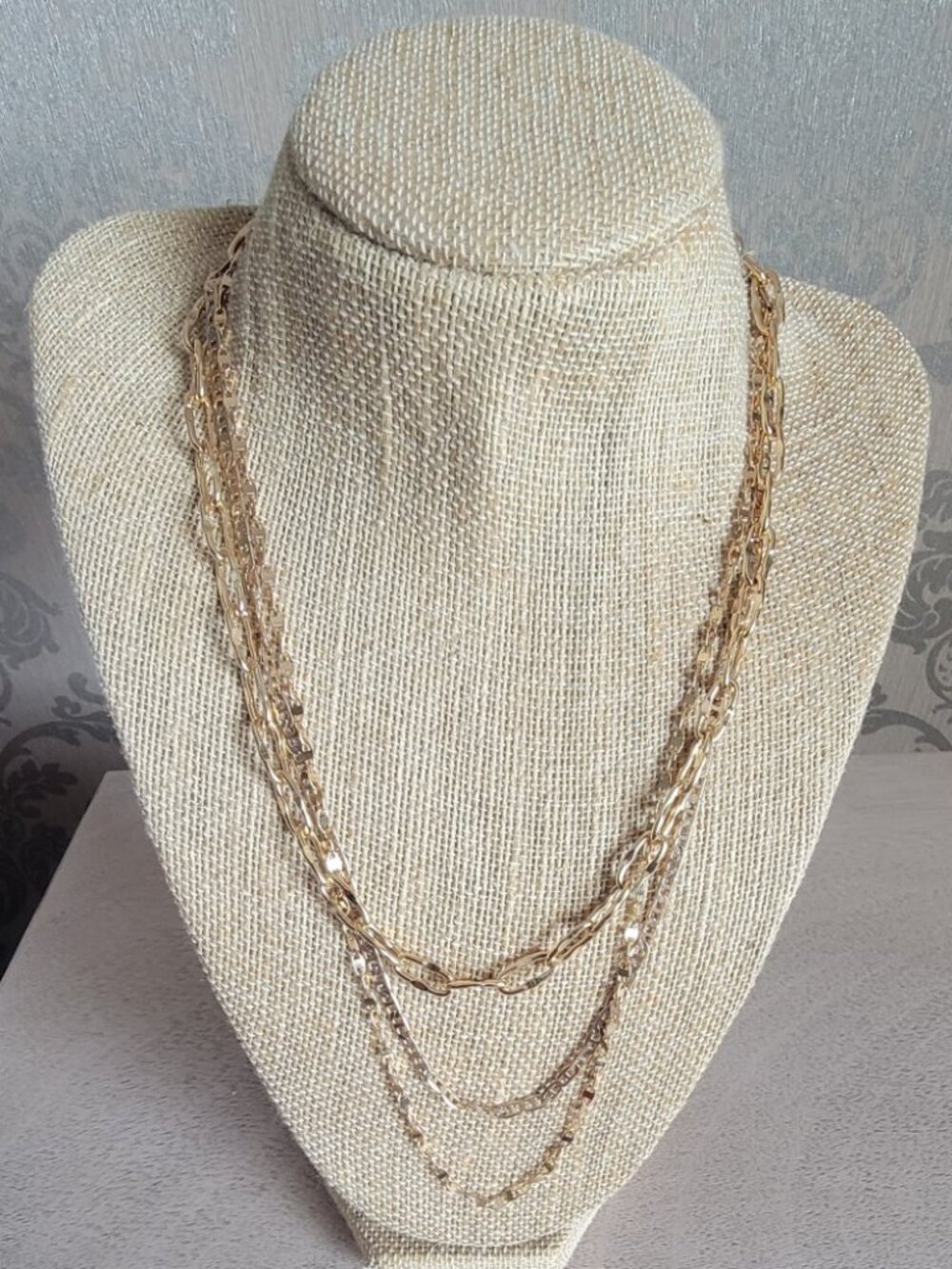 Gold Tone Layer Vince Camuto Necklace